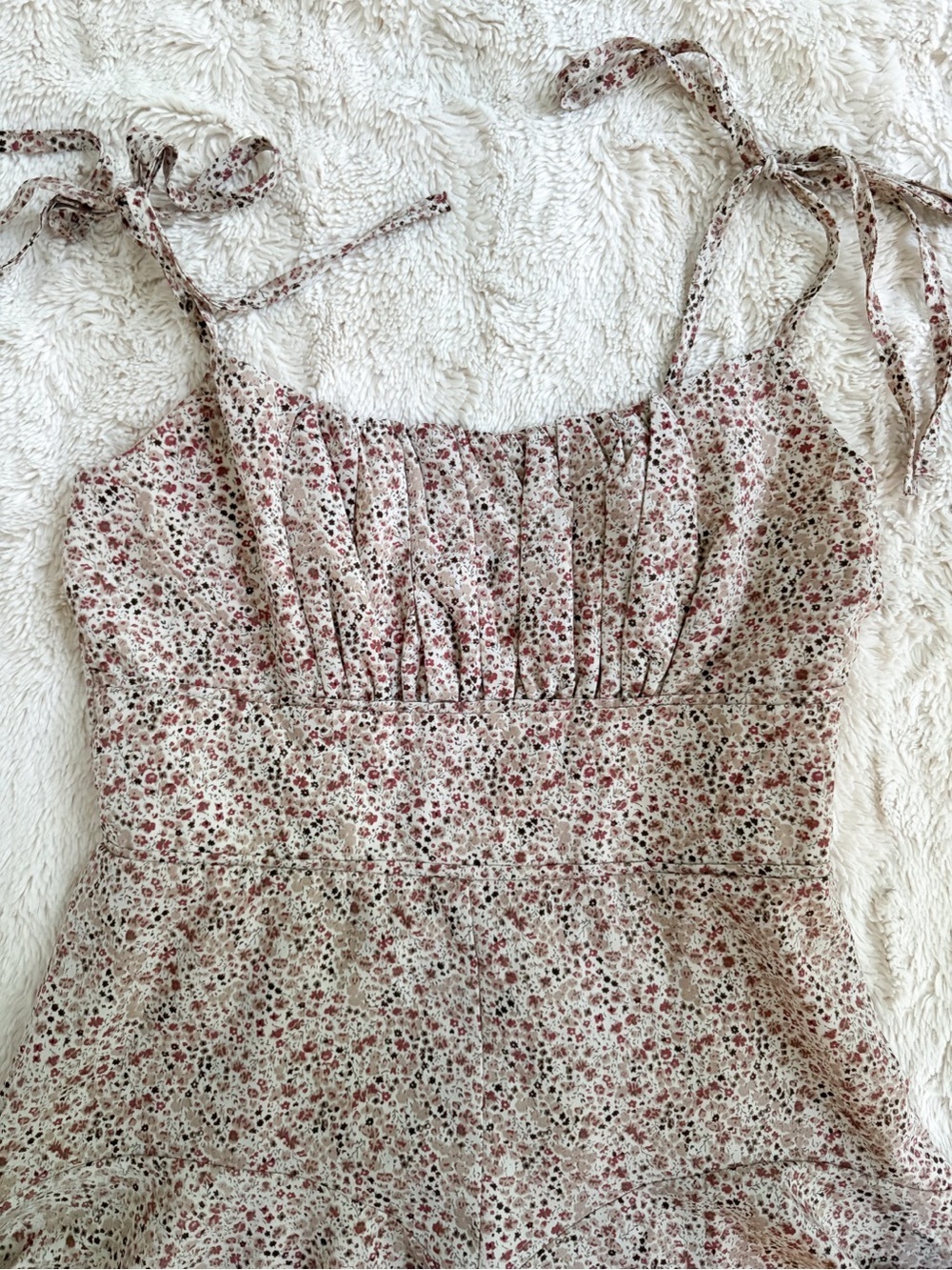 Mable Floral Tie Strap Romper Dress M Princess Polly Style - Picture 5 of 9